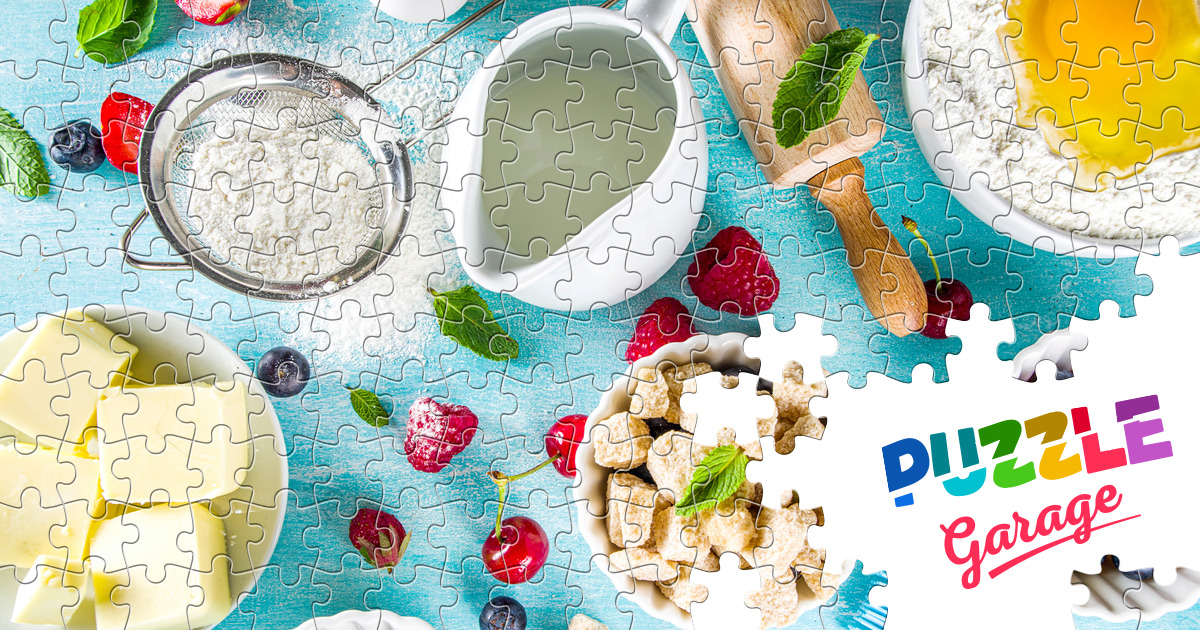 Baking berry cake Jigsaw Puzzle (Home, Food) Puzzle Garage