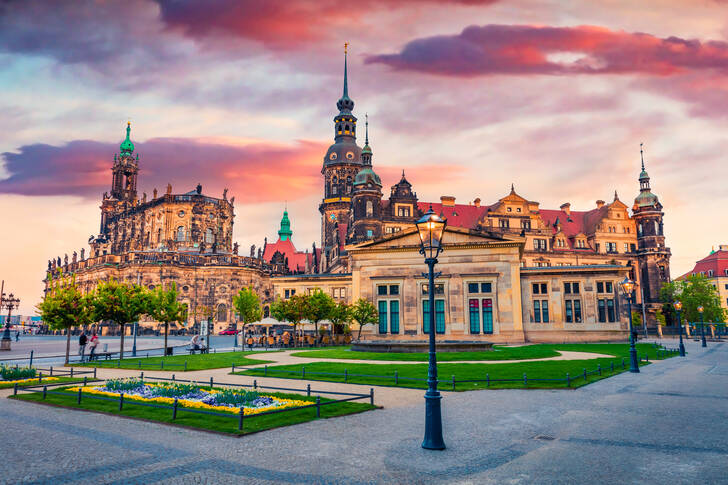 View of the Dresden castle-residence