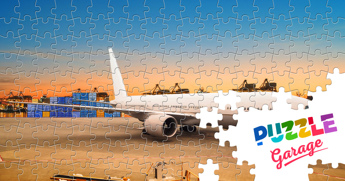 Cargo airplane Jigsaw Puzzle (Technics, Aviation) Puzzle Garage