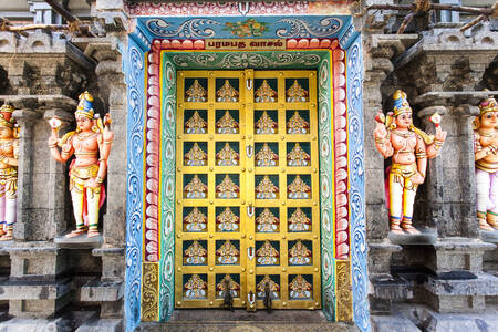 Türen eines Hindu-Tempels