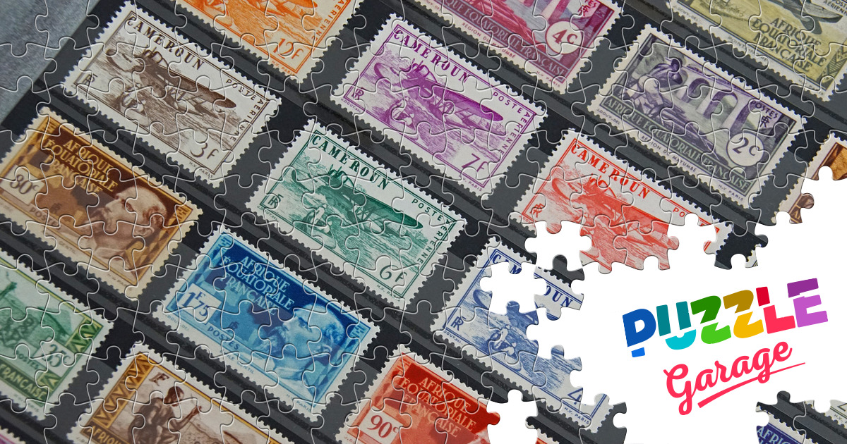 French stamps Jigsaw Puzzle (Other, Collecting) Puzzle Garage