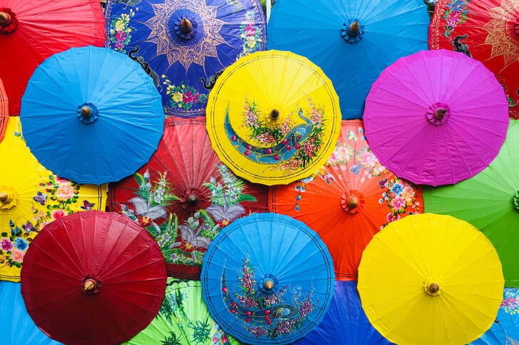 Colorful umbrellas