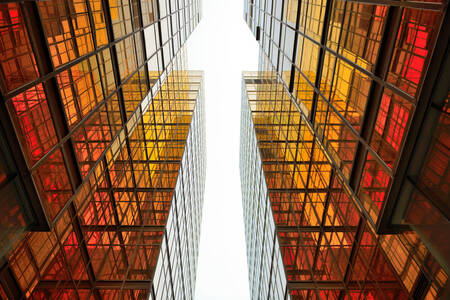 Glazen hotel in Hongkong
