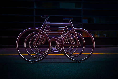 Modern bike parking in Oslo