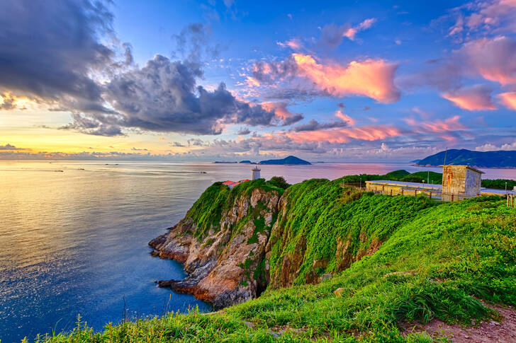 A view of a marine reserve in Hong Kong