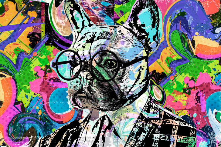 Portrait of an English Bulldog