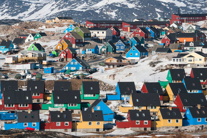 Colorful houses in Ilulissat