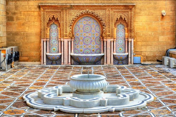 Fountain in the Mausoleum of Mohammed V, Rabat