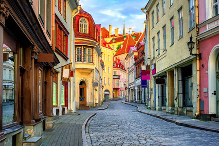 Stradă în vechiul Tallinn