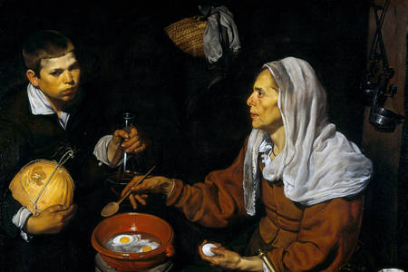 Diego Velazquez: "The Old Woman Frying Eggs"