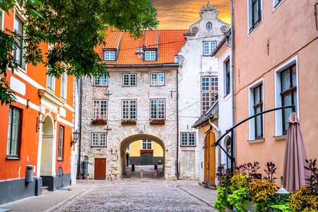 Straten van het oude Riga