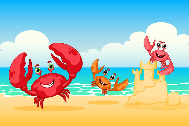 Funny crabs