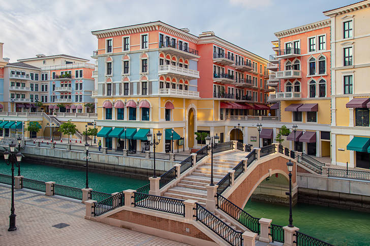 Canal view in Kanat quarter, Doha