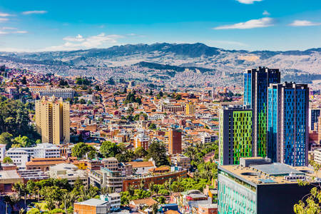 Uitzicht op de stad Bogota