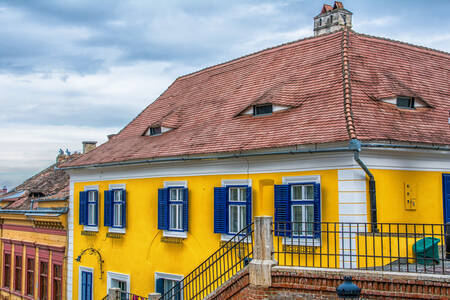 Unusual roofs in Sibiu