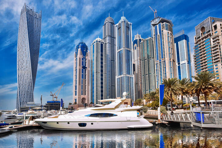 Wolkenkratzer in Dubai Marina