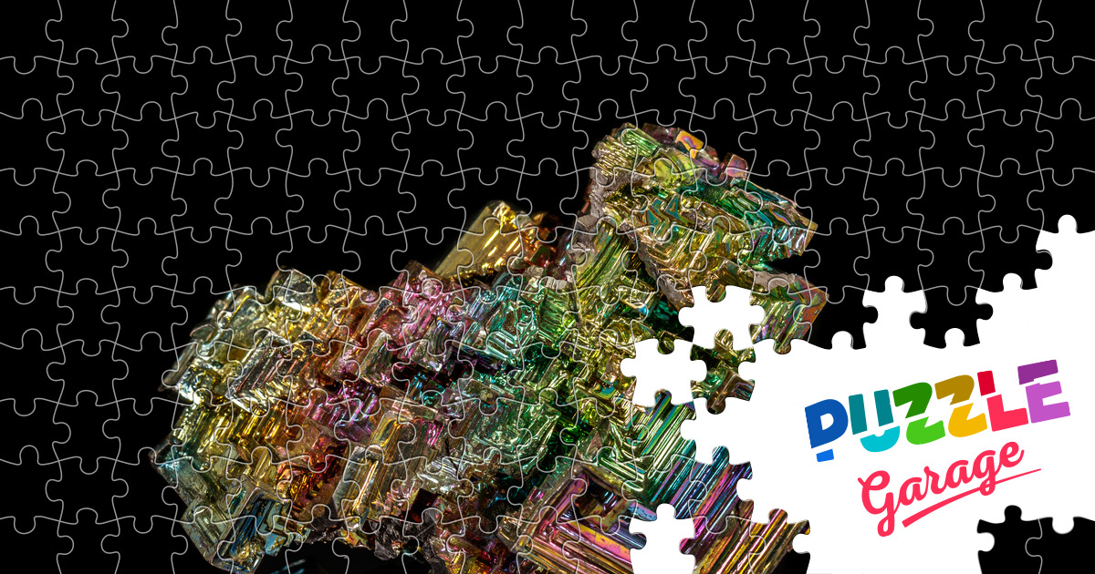 Bismuth mineral Jigsaw Puzzle (Other, Macro) Puzzle Garage