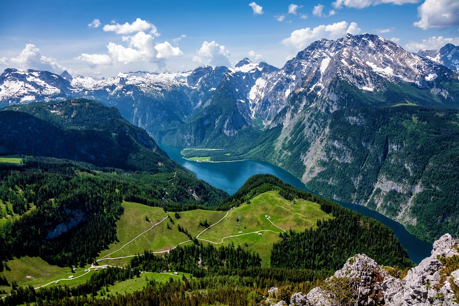 Kuninglik Königssee järv Saksamaal