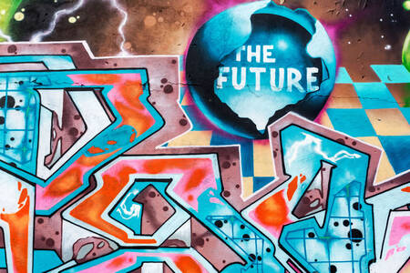 Abstract stylish graffiti