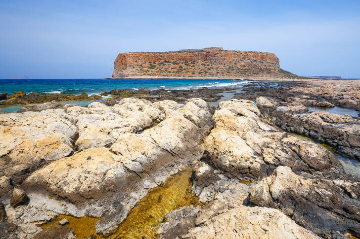 La costa dell'isola di Creta