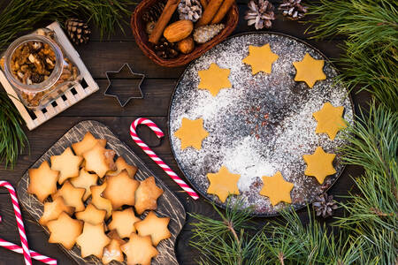 Star-shaped cookies