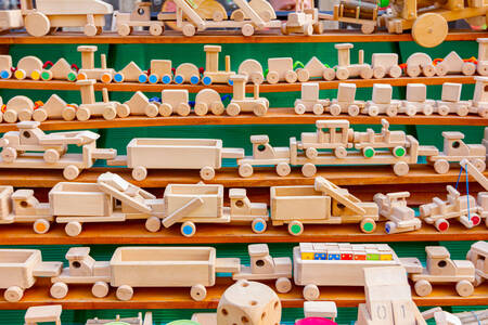 Handgemaakte houten speelgoed