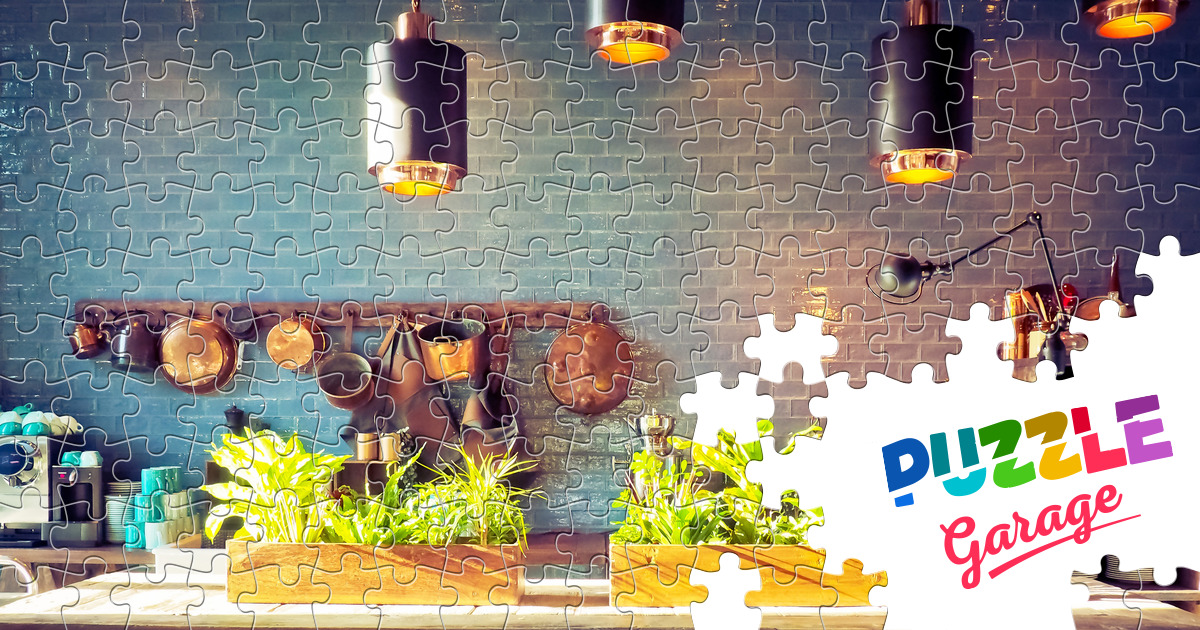 Restaurant hall interior Jigsaw Puzzle (Home, Interiors) Puzzle Garage