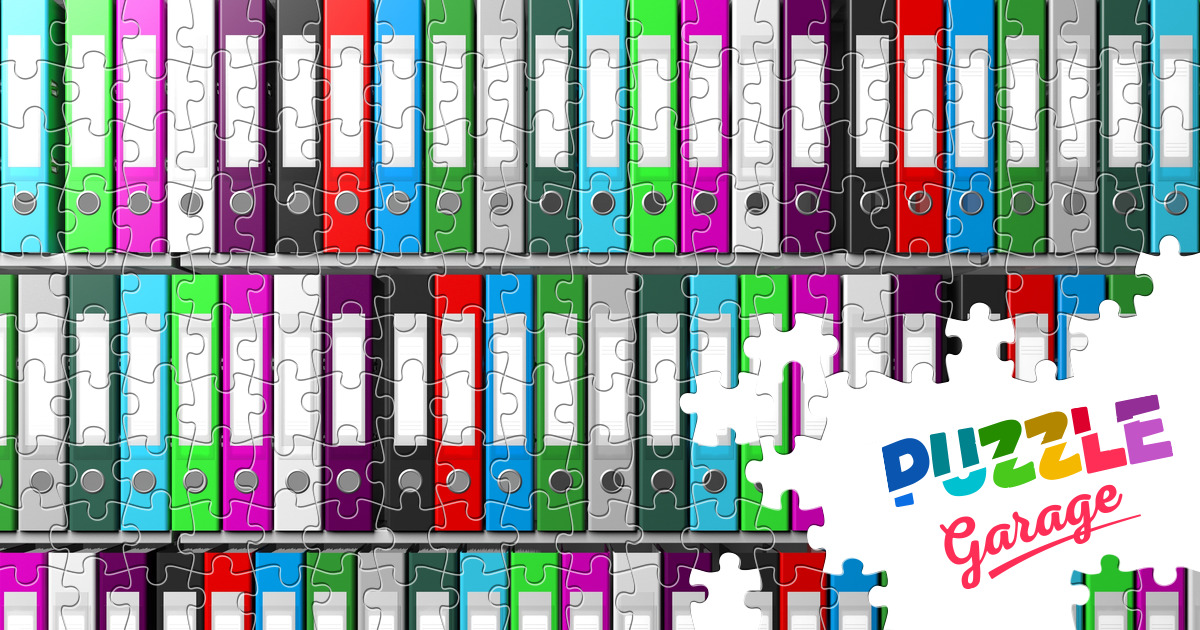Multicolored office folders Jigsaw Puzzle (Other, Collecting) Puzzle