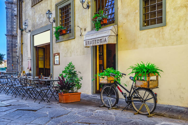 Cafe on the streets of Florence
