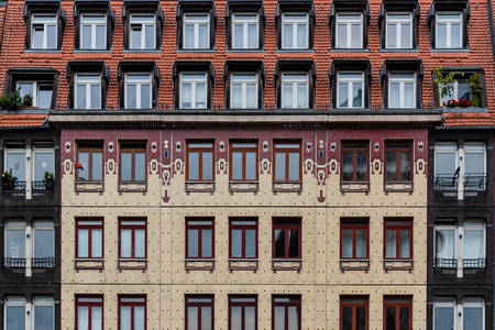 Fasada kuće u četvrti Berlin-Mitte