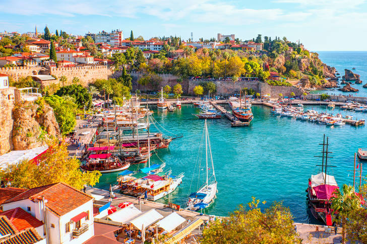Kaleici harbor in old Antalya