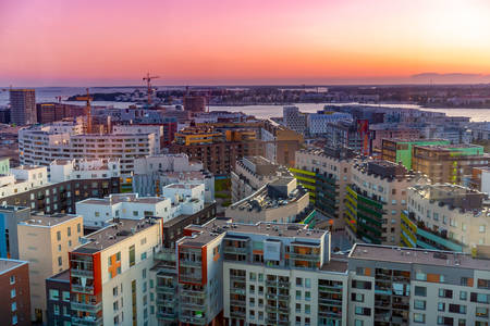 Vista aérea de Helsinque