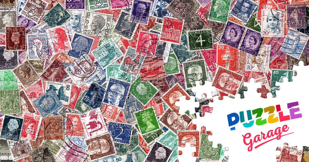 European postage stamps Jigsaw Puzzle (Other, Collecting) Puzzle Garage