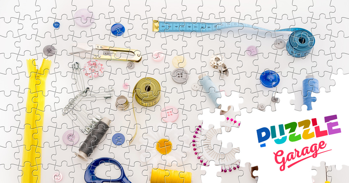 Sewing kit Jigsaw Puzzle (Home, Needlework) Puzzle Garage