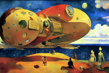 Paul Gauguin "Vesmírná loď"