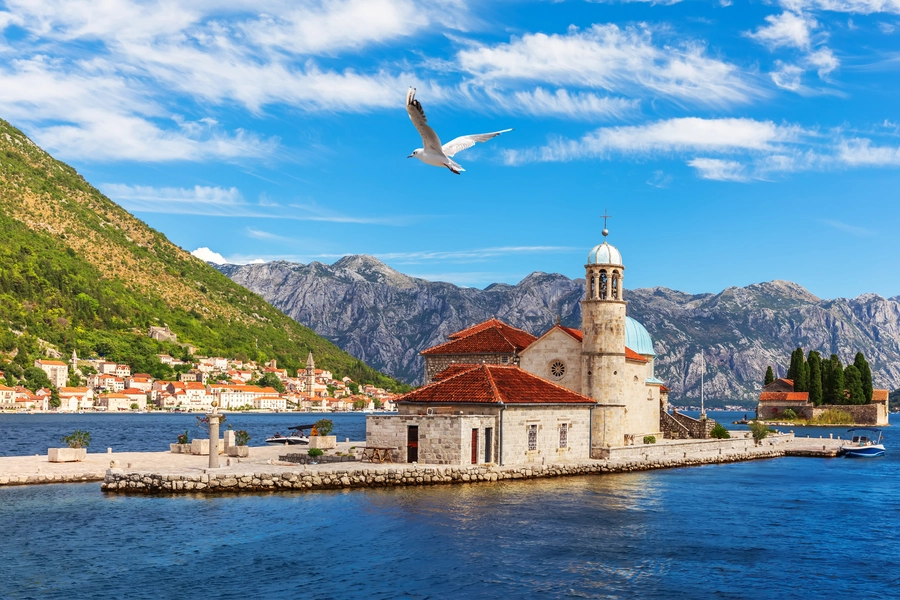 Gospa od Skrpjela in the Bay of Kotor
