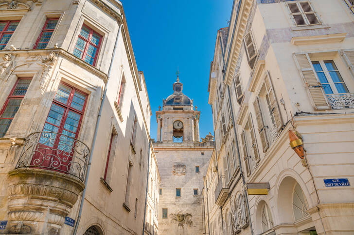 Clădiri vechi în La Rochelle