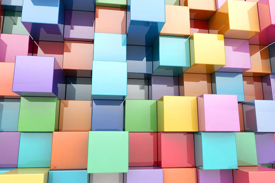 Abstraction 3D: cubes