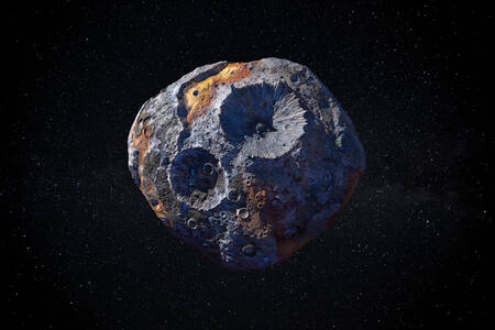 Metalliline asteroid