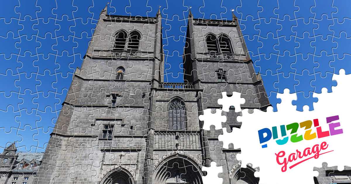 Cathedral of Saint-Pierre in Saint-Flour Jigsaw Puzzle (Architecture ...