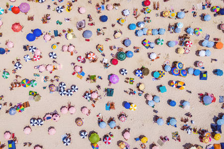 Vista aérea das praias brasileiras