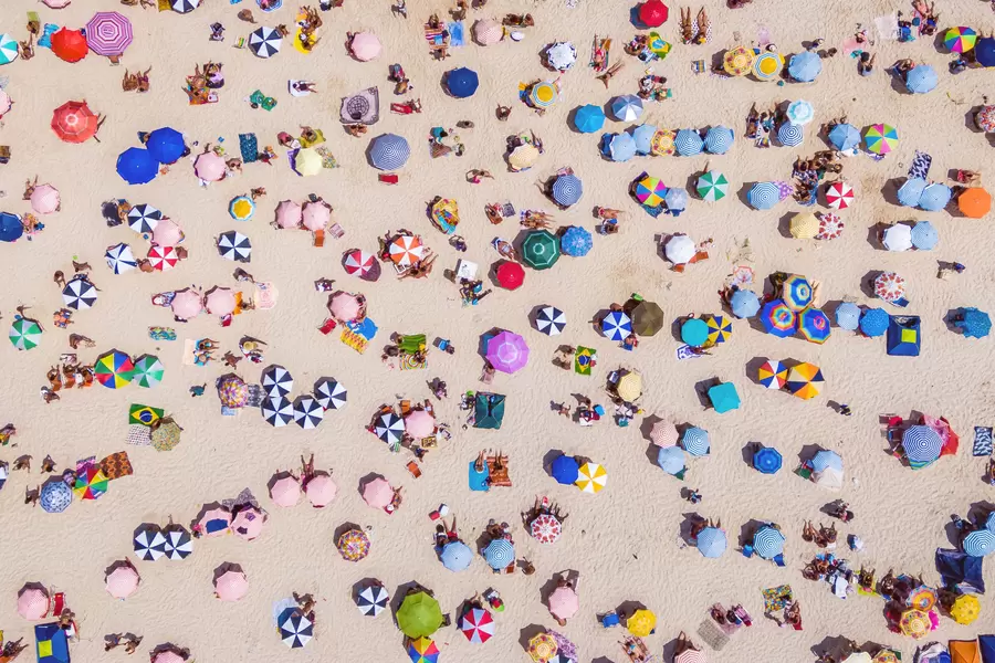 Widok z lotu ptaka brazylijskich plaż