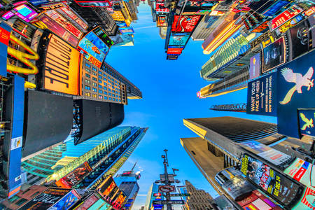 Wolkenkratzer auf dem Times Square