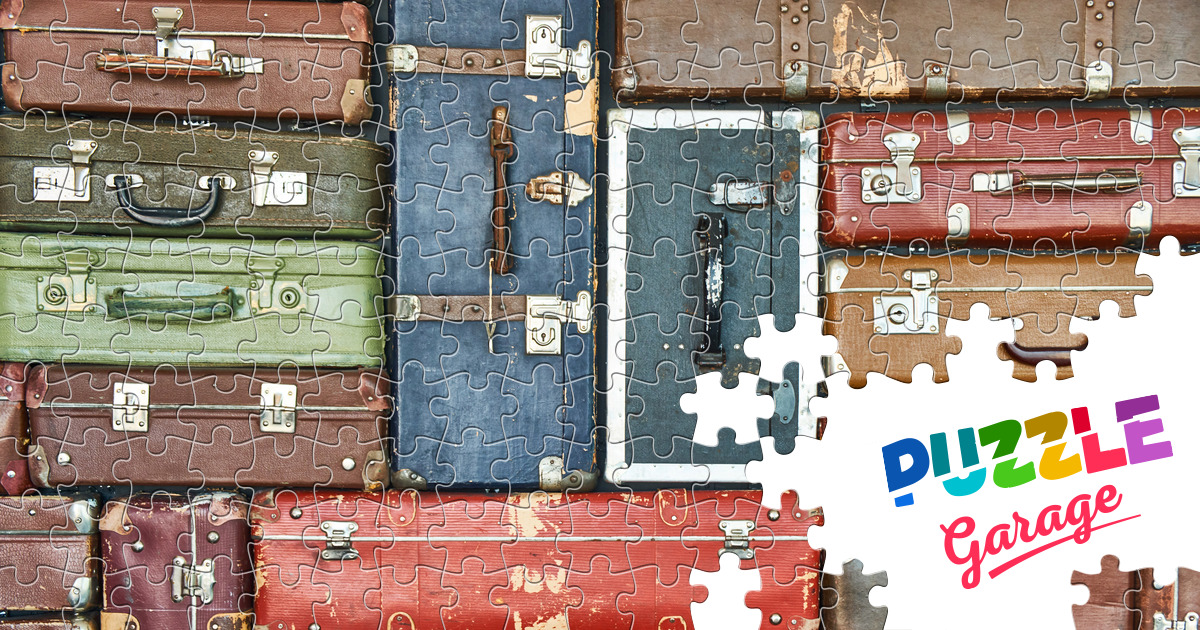 Colorful travel suitcases Jigsaw Puzzle (Other, Collecting) | Puzzle Garage