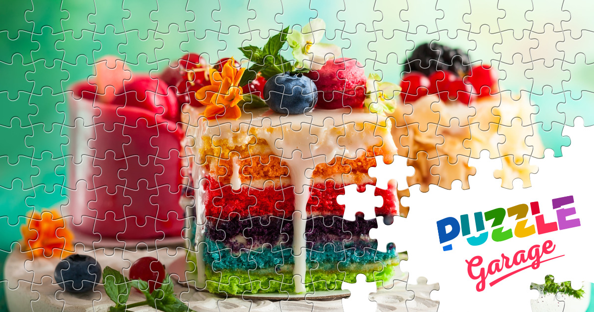 Multicolored cakes Jigsaw Puzzle (Home, Food) Puzzle Garage