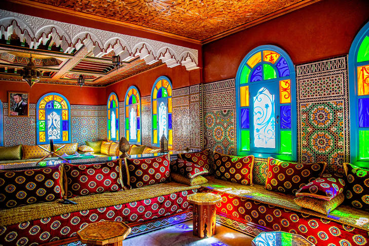 Hotel interior in Essaouira