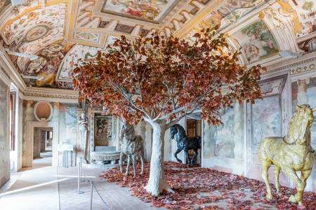 Interior of Villa d'Este in Tivoli