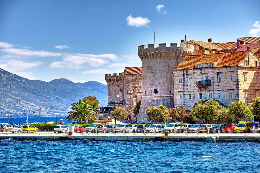 Oud stadscentrum in Korcula
