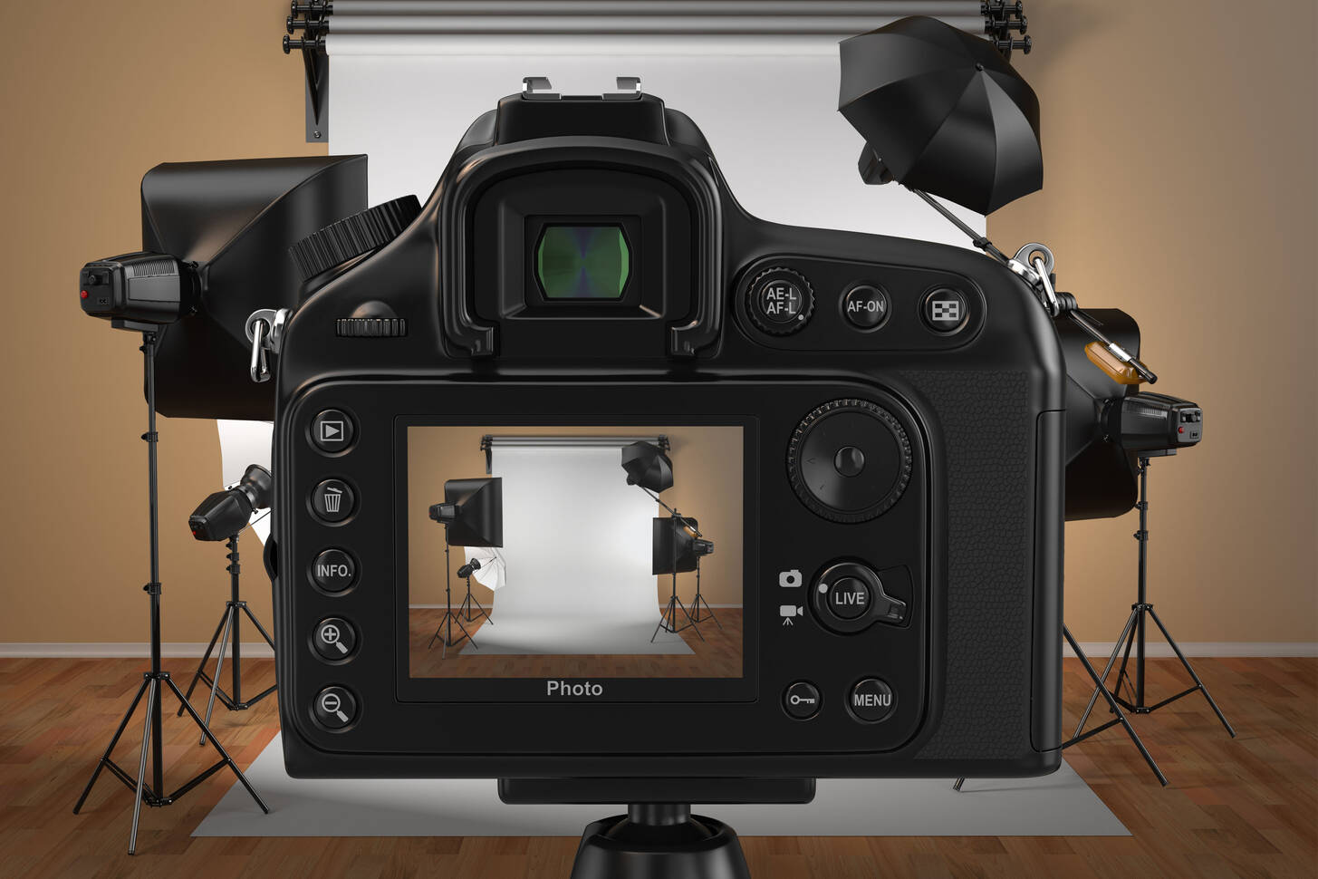 Digital camera in studio Jigsaw Puzzle (Stuff, Foto cameras) Puzzle