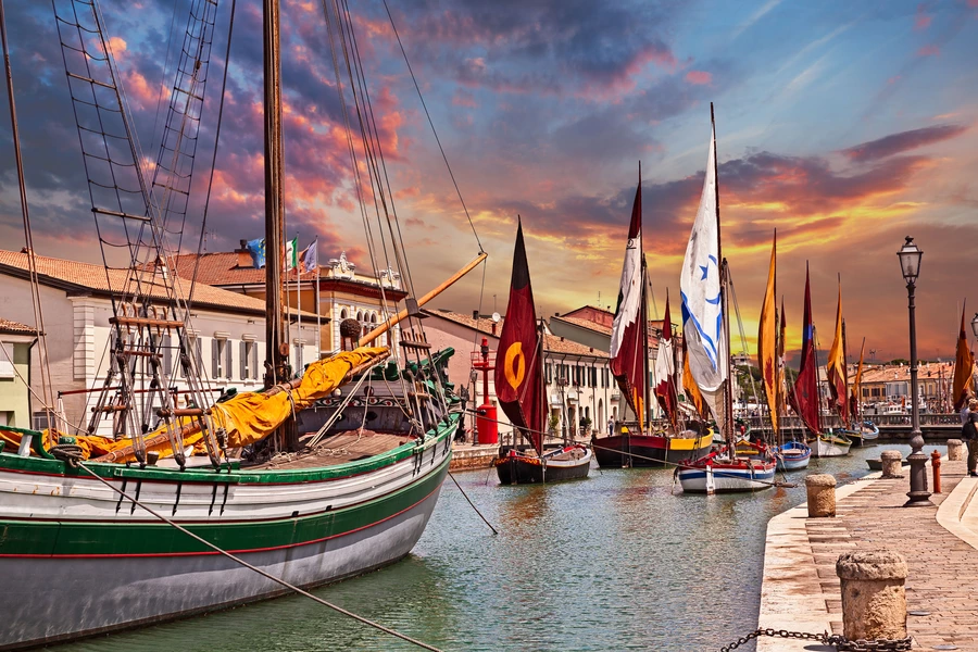 Molo w mieście Cesenatico